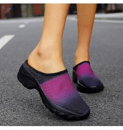 Shoes Walking Platform with Arch Support Outdoor Half Comfort Slippers Casual Knit Wedge Breathable Shoes Women's Casual Shoe...