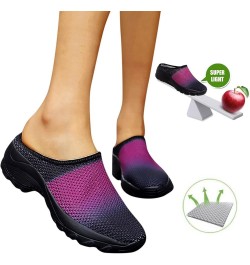 Shoes Walking Platform with Arch Support Outdoor Half Comfort Slippers Casual Knit Wedge Breathable Shoes Women's Casual Shoe...