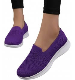 Slip-on Walking Shoes Women Knitted Mesh Breathable Sneaker Lightweight Comfortable Orthopedic Shoes,Women Outdoor Casual Run...