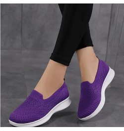 Slip-on Walking Shoes Women Knitted Mesh Breathable Sneaker Lightweight Comfortable Orthopedic Shoes,Women Outdoor Casual Run...