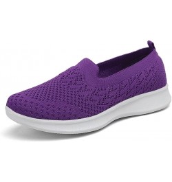 Slip-on Walking Shoes Women Knitted Mesh Breathable Sneaker Lightweight Comfortable Orthopedic Shoes,Women Outdoor Casual Run...