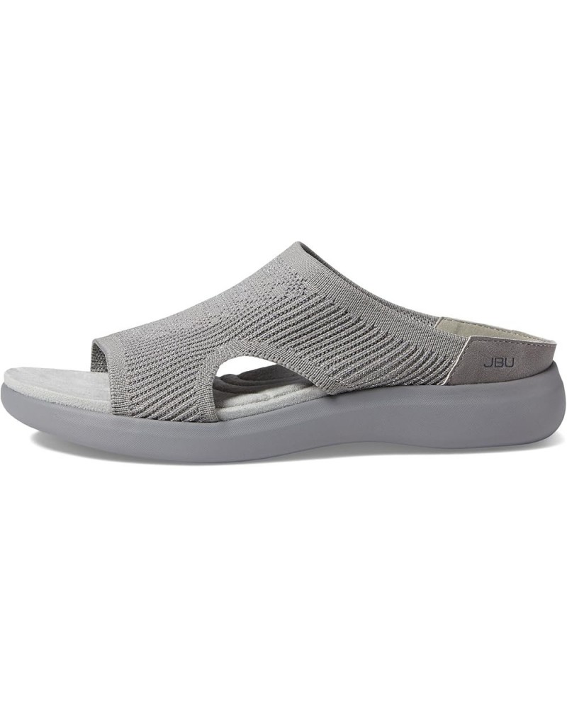 Women's June Flat Sandal Grey Shimmer $27.67 Sandals