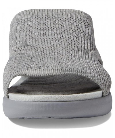 Women's June Flat Sandal Grey Shimmer $27.67 Sandals