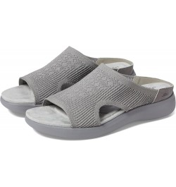 Women's June Flat Sandal Grey Shimmer $27.67 Sandals