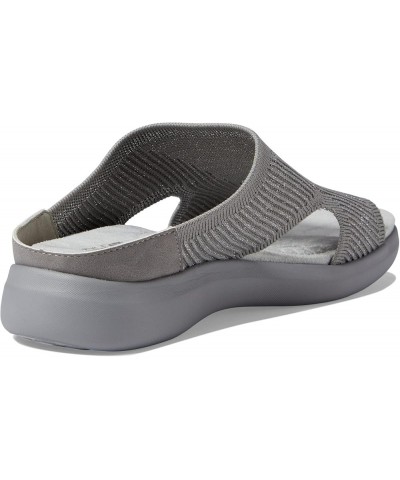 Women's June Flat Sandal Grey Shimmer $27.67 Sandals