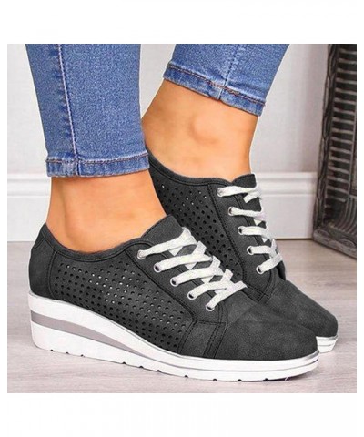 Women's Loven Sneaker Light-Weight Work Shoes Casual Tennis Canvas Slip on Shoes Gym Shoes Classic Slide Sandals Black $13.43...