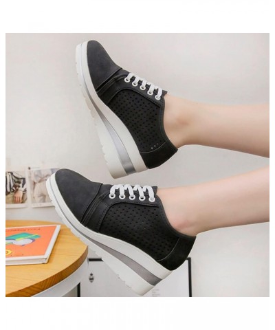 Women's Loven Sneaker Light-Weight Work Shoes Casual Tennis Canvas Slip on Shoes Gym Shoes Classic Slide Sandals Black $13.43...