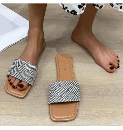 Comfy Flip Flops for Women Slippers Women Slippers Fashion New Pattern Simple Large Open Toe Flat Sole Slippery Comfort Sanda...