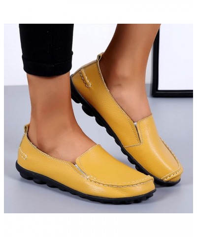 CsgrFagr Fashion Womens Breathable Lace Up Shoes Flats Casual Shoes Us M (Pink, 8) 7 Yellow $27.72 Flats