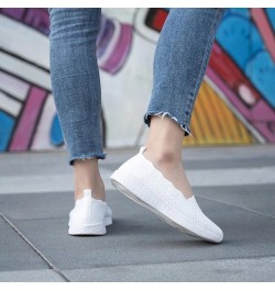 Women's Slip on Loafer Shoes - Mesh Casual Ballet Flat Nurse Walking Sneakers Knit Round Toe Casual Memory Foam Shoes 2235 A/...