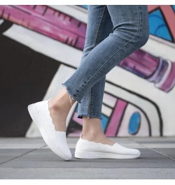 Women's Slip on Loafer Shoes - Mesh Casual Ballet Flat Nurse Walking Sneakers Knit Round Toe Casual Memory Foam Shoes 2235 A/...