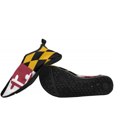 Maryland State Flag Water Shoes for Women Men Quick-Dry Aqua Socks Swim Beach Barefoot Yoga Surf Pool Camping Maryland State ...