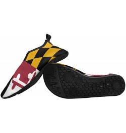 Maryland State Flag Water Shoes for Women Men Quick-Dry Aqua Socks Swim Beach Barefoot Yoga Surf Pool Camping Maryland State ...