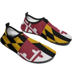 Maryland State Flag Water Shoes for Women Men Quick-Dry Aqua Socks Swim Beach Barefoot Yoga Surf Pool Camping Maryland State ...