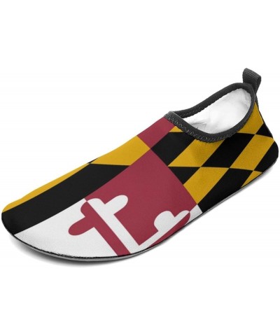 Maryland State Flag Water Shoes for Women Men Quick-Dry Aqua Socks Swim Beach Barefoot Yoga Surf Pool Camping Maryland State ...