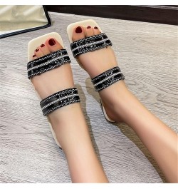 Women's Colorful Lace up Back Zipper Wedge Slippers Female Non Slip Wear Resisting Soft Soled Beach Flops Lady Sandals (A-Bro...