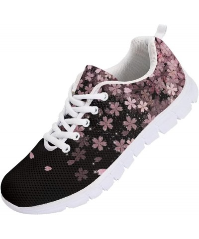 Teen Girls Tennis Shoes Breathable Mesh Sneakers Ladies Walking Shoes Flats Size 5-12 Cherry Blossom $29.69 Athletic Shoes