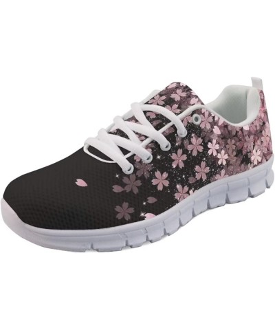 Teen Girls Tennis Shoes Breathable Mesh Sneakers Ladies Walking Shoes Flats Size 5-12 Cherry Blossom $29.69 Athletic Shoes