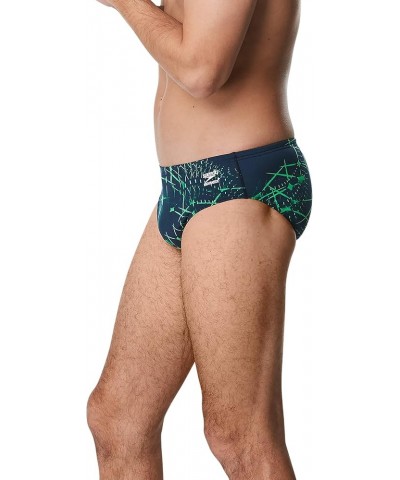 Men's Swimsuit Brief Endurance+ Printed Team Colors Galactic Blue/Green $18.26 Athletic Shoes