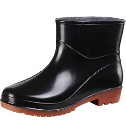 Short Rain Boots For Womens Ankle Waterproof Rainboot Slip On Garden Boot Ladies Rubber Outside Work With Comfort Dairy Boots...