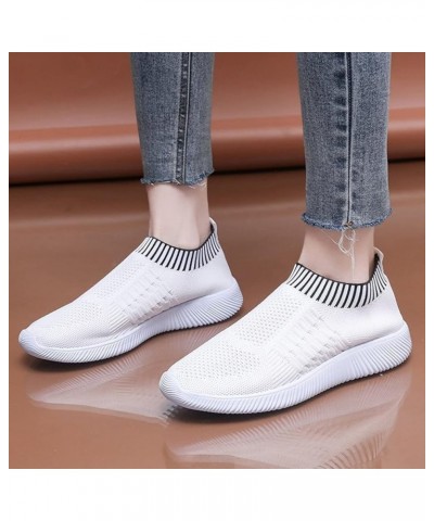 Women Lightweight Sneakers Stylish Athletic Shoes Walking Tennis Shoes Gg2-white $11.13 Fashion Sneakers