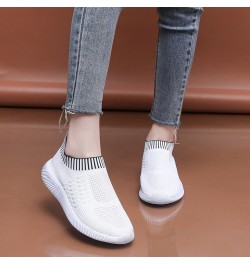 Women Lightweight Sneakers Stylish Athletic Shoes Walking Tennis Shoes Gg2-white $11.13 Fashion Sneakers