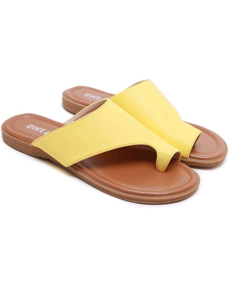 Bunion Sandals Flat Summer Flip Flops for Women, Orthopedic Sandals Soft Lightweight Toe Ring Slides Plantar Fasciitis Sandal...