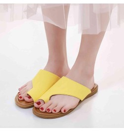 Bunion Sandals Flat Summer Flip Flops for Women, Orthopedic Sandals Soft Lightweight Toe Ring Slides Plantar Fasciitis Sandal...