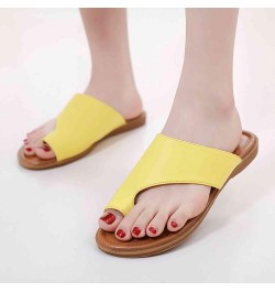 Bunion Sandals Flat Summer Flip Flops for Women, Orthopedic Sandals Soft Lightweight Toe Ring Slides Plantar Fasciitis Sandal...