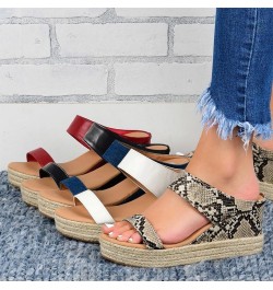 Espadrille Sandals for Women, Sandals for Women Dressy Summer Beach Sandals Slippers Slip-on Platform Wedge Sandals Brown $16...