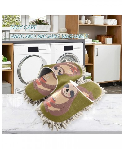 Mop Slippers Shoes, Unisex Cleaning House Slippers Spa Dusting Slippers M-L Multi 16 $12.64 Slippers