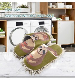 Mop Slippers Shoes, Unisex Cleaning House Slippers Spa Dusting Slippers M-L Multi 16 $12.64 Slippers