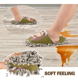 Mop Slippers Shoes, Unisex Cleaning House Slippers Spa Dusting Slippers M-L Multi 16 $12.64 Slippers