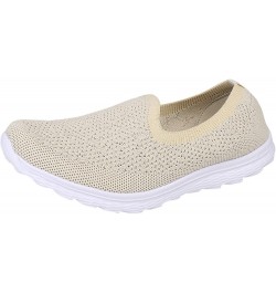 Slip On Moccasins Running Trainers Memory Foam Shoes Women Women's Running Shoes Women's Casual Shoes Z 12-beige $19.15 Athle...