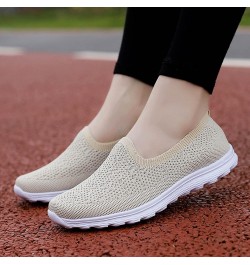 Slip On Moccasins Running Trainers Memory Foam Shoes Women Women's Running Shoes Women's Casual Shoes Z 12-beige $19.15 Athle...