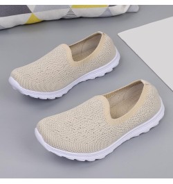 Slip On Moccasins Running Trainers Memory Foam Shoes Women Women's Running Shoes Women's Casual Shoes Z 12-beige $19.15 Athle...