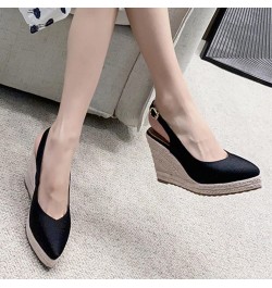 Platform Women Espadrilles Wedges For Women Platform Sandals Silver Women Sandals 10 Shiny Rhinestone Platform Wedge H Black ...