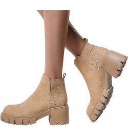 Black Ankle Boots for Women Boots Pointed Toe Women'S Knee High Boots Flat Heel Ankle Booties for Women With Heel Beige $22.6...