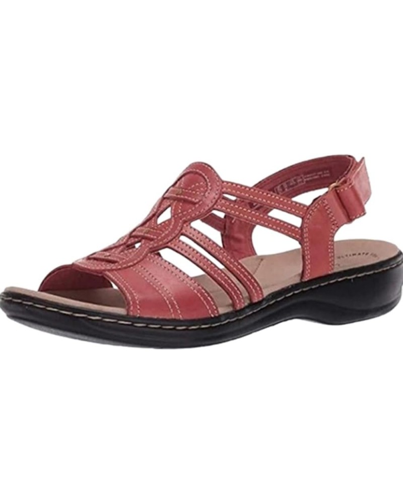 Women's Orthopedic Flat Sandals, Women's Flat Sandals, Summer Arch Support Orthopedic Shoes Red $17.53 Sandals