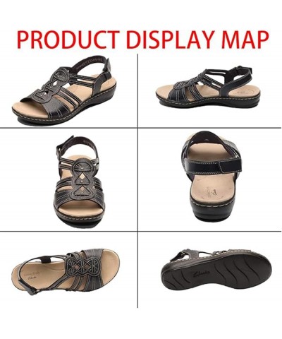 Women's Orthopedic Flat Sandals, Women's Flat Sandals, Summer Arch Support Orthopedic Shoes Red $17.53 Sandals