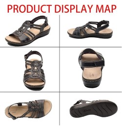 Women's Orthopedic Flat Sandals, Women's Flat Sandals, Summer Arch Support Orthopedic Shoes Red $17.53 Sandals