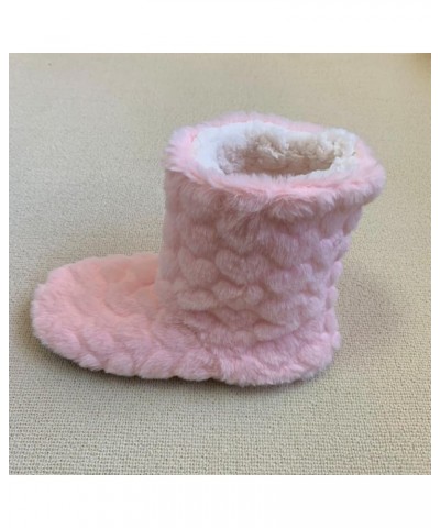 Mid-Calf Boots Women Winter Furry Snow Boots Thicked Knee-high Boots Velvet Dressy Fashion Boots Christmas Pink $10.36 Outdoo...