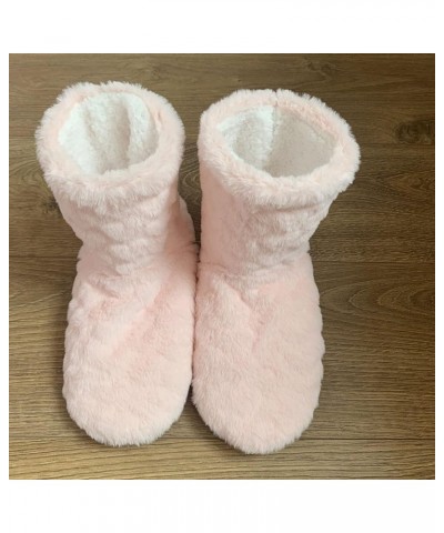 Mid-Calf Boots Women Winter Furry Snow Boots Thicked Knee-high Boots Velvet Dressy Fashion Boots Christmas Pink $10.36 Outdoo...