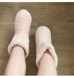 Mid-Calf Boots Women Winter Furry Snow Boots Thicked Knee-high Boots Velvet Dressy Fashion Boots Christmas Pink $10.36 Outdoo...