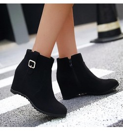 Womens Winter Boots Western Cowboy boots Pointed Toe PU Leahter Wide Calf Boots Christmas Women'S Hiking Boots Black $21.92 B...