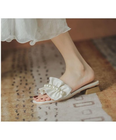 Sandal Slipper Shoes Flat Comfortable Women Casual Dresssy Summer Perle Rhinestone Walking Beach Travel Flip Flop Open Toe 6-...