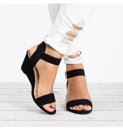 Womens Comfy Orthopedic Boho Mules Flats Sandal Elastic Strap Open Toe Summer Flatform Platform Shoe Sandal 150-ibzwp-black3 ...