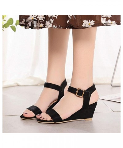 Womens Comfy Orthopedic Boho Mules Flats Sandal Elastic Strap Open Toe Summer Flatform Platform Shoe Sandal 150-ibzwp-black3 ...