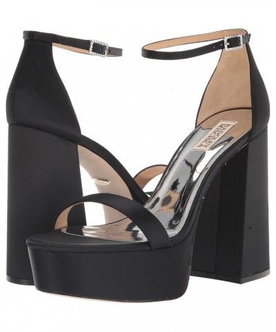 Women's Party Heeled Sandal Black $33.75 Sandals