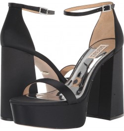 Women's Party Heeled Sandal Black $33.75 Sandals